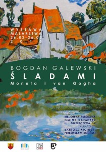 Wystawa prac w Bibliotece - Bogdan Galewski Zaproszenie